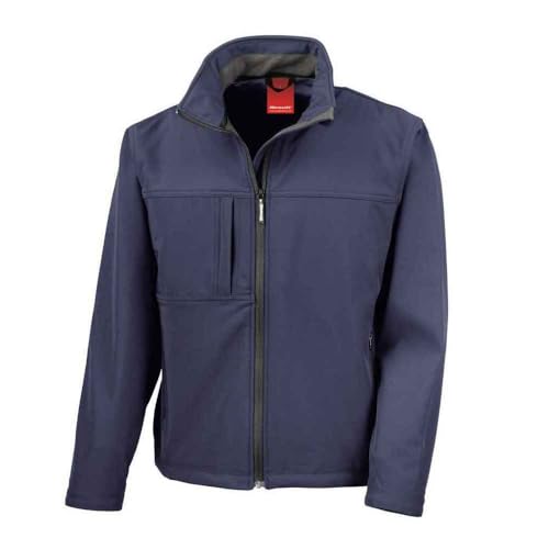 Giacca softshell classica Result R121a, Giacca Soft Shell Classic Unisex-Adulto, Marina Militare, M