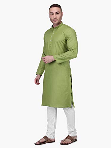 Image of Rajubhai Hargovindas Men's Premium Cotton Solid Kurta