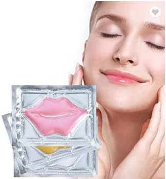 ORGANIC & VEGAN Lip Hydration Masks with Collagen, Hyaluronic Acid & Aloe Vera - Allergen Friendly, Gluten, Sulfate & Paraben Free - Plumps the Lips - Prevents & Reduces Fine Lines and Wrinkles (5pcs)