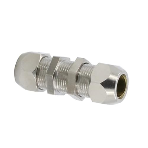Conector de latón de manguera con empuje recto de mamparo de 8mm 2