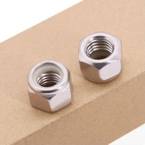 3/4-10 (6 Pcs) Hex Locknuts, Hexagon Head Lock Nuts, 304 Stainless Steel 18/8, Hex Drive, ASME/ANSI B18.6.6