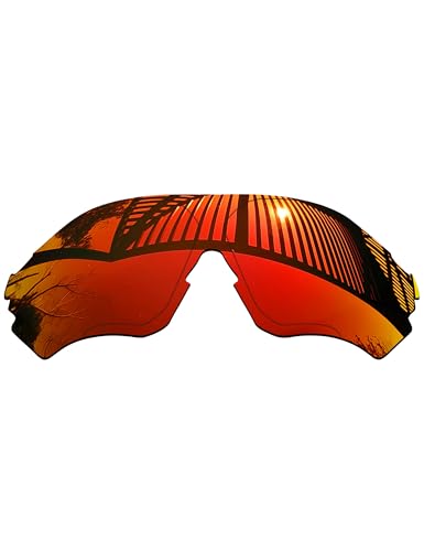 Image of UV Protection Polarized Replacement Lenses for Oakley EVZero Range OO9327 Sunglasses Frame - Fire Red Mirror Coated Polarized