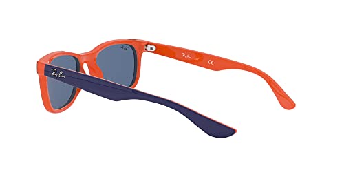 Óculos de Sol Ray Ban Junior Wayfarer Rj9052s 178/80/48 Azul/laranja