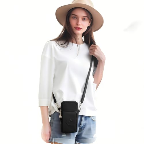 WITERY Waterproof Nylon Cute Crossbody Cell Phone Purse Smartphone Wallet Bag for Women2