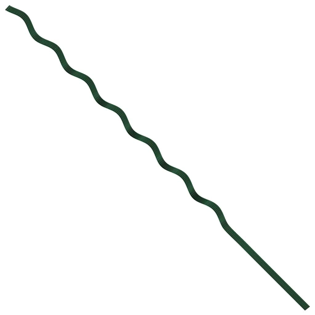 Spiral Pflanzenstütze 5 Stück Grün 170 cm Stahl für Kletterpflanzen, minimalistische Rankhilfe für Bohnen und Reben, robuste Stahlkonstruktion für den Außenbereich, platzsparendes