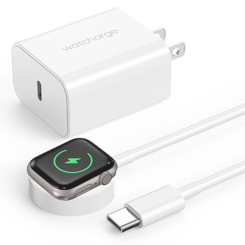 6.6ft/2m Watch Charger USB C - Magnetic Fast Charging Cable with 20W Block Compatible with Series...