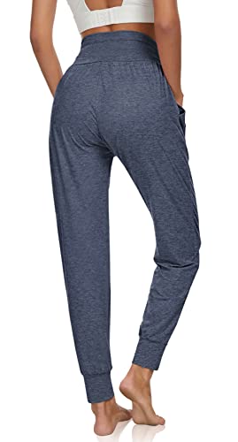Image of UEU Women's Cozy Yoga Joggers Pants Loose Workout Sweatpants Comfy Lounge Pants with Pockets