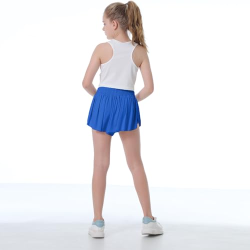 Flowy Shorts for Girls Butterfly Shorts for Kids Teens Preppy Tennis Running Athletic Shorts with Liner4