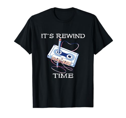 It's Rewind Time Kassettenband, lustiges Retro-Throwback, Musik T-Shirt