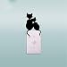 pegatinas de pared star wars Gatos Pareja Interruptor Pequeña Etiqueta Engomada Diseño Diy Decoración Del Hogar Hermoso Adorno Moderno Calcomanías de Moda