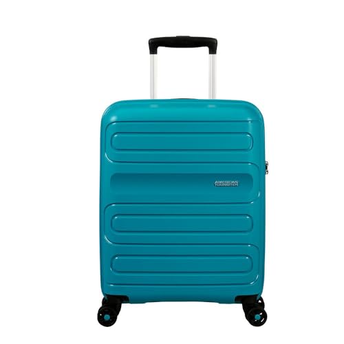 American Tourister Sunide Bagage s (55 cm - 35 L), Turquesa (Totalmente Verde Azulado), s (55 cm - 35 l), bagaje Principal