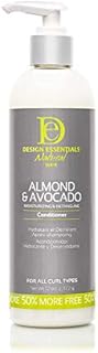 Design Essentials Natural Almond & Avocado Moisturizing & Detangling Conditioner, 12 Ounce
