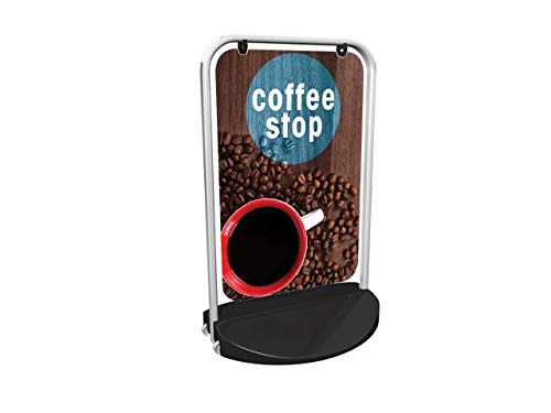 Coffee Stop Swinger 3000 Pavement Sign MEGA Listing Outdoor Street Advertising Display…
