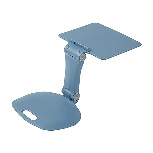 Image of ECR4Kids The Surf Folding Portable Activity Lap Desk, Adjustable, Flexible Seating, Peacock Blue