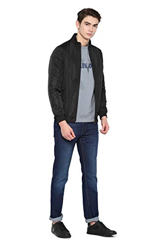 Image of Allen Solly Synthetic Men's Blouson Standard Length Jacket