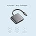 Satechi USB-C Hub: 4-in-1 with 100W Pass-Through & 10Gbps USB 3.2 for MacBook, iPad, Surface, Chromebook & More