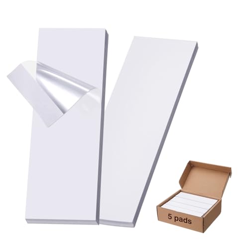 125 Sheets 2 x 6 Pre-cut Packaging Tape Packing Tape Strips Waterproof