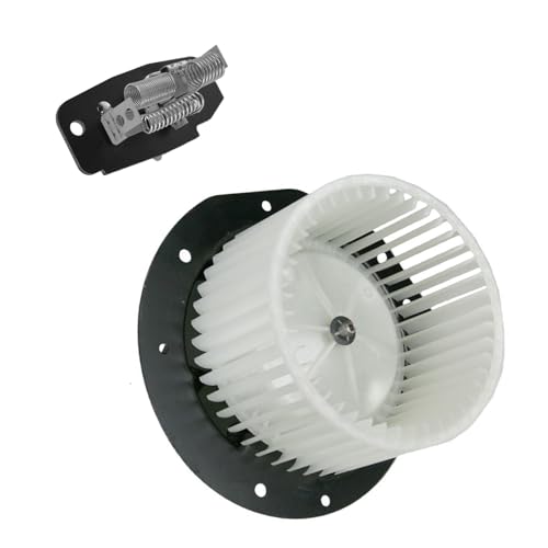 Image of TRQ A /C AC Heater Blower Motor w /Fan Cage & Resistor Kit Compatible with Ford Full-Size Truck