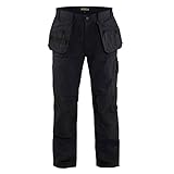 Blaklader 1680: Heavy Worker Pants, Color: Black Craftsmen, Size: 36x30 (16801380990036:30)