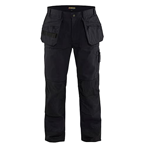 Blaklader 1680: Heavy Worker Pants, Color: Black Craftsmen, Size: 36x30 (16801380990036:30)