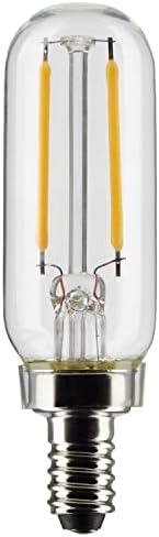 Satco S21340/06 2.8-Watt LED E12 Light Bulbs, 2700K, 15000 Hour Rating, Dimmable, 6 Pack