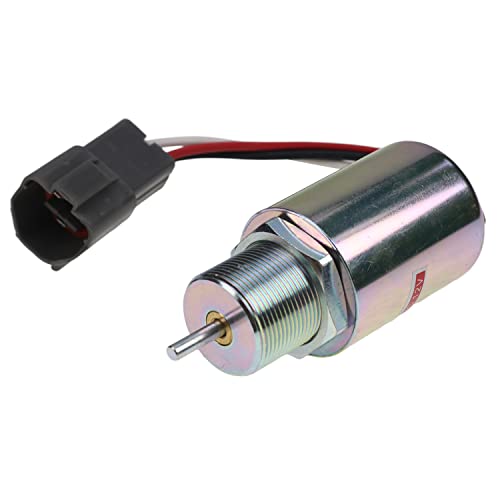 Holdia Fuel Shut Off Solenoid 30A87-20400 Compatible with Mahindra Max 28 Tractor Mitsubishi S4L S3L L3E S3L2 Volvo EC15 Toro 223D