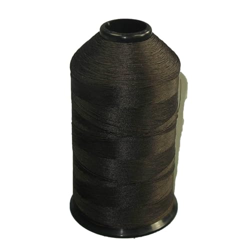 Hilo de Nylon Bonded #69 para Costura de Cuero Negro