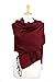 Paskmlna Paisley Jacquard Pashmina Shawl Wrap Scarf Stole,Burgundy-black018-09,Large