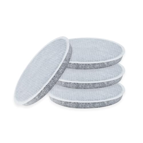 BAMBOOST Disc Water Filter Replacement for Brita Fill and Go Water Filter Bottles Carafes,Reduce Chlorine, Microparticles and Other Impurities(Pack of 4)
