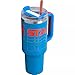 STANLEY Quencher H2.0 FlowState Stainless Steel Vacuum Insulated Tumbler with Lid and Straw for Water, Iced Tea or Coffee (Azure Reverb, 40 oz)