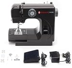 SINGER® M1000 Machine de prêt (Noir) avec accessoires 4 Construit dans Stitches livre 32 Applications de pointes Compact, Léger, Portable & Réparations Top Drop-in Bobbin, bras libre, LED Lumière, 5.5 Lb, Acces