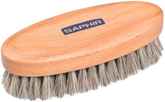 Oval Horsehair Brush Saphir - Black
