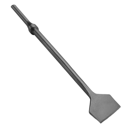 Image of 2 inch Wide 18 inch Long Pneumatic Air Chisel Bit, 0.401 Inch Shank, Tile and Thinset Scaling Chisel, Thinset Scaling Scraper, Wall and Floor Scraper, Tile Remover Work with Air Hammer
