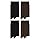 MASH Kit 4 Pares de Meias Mista Canelada Meia Social Masculina Adulto, 2 Marrom - 2 Preto, 39-43