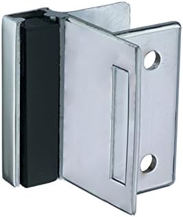 TP5110-I Strike & Keeper Die Cast Zamac Chrome Plated Square Edge Partition with 1-1/4" Partition Thickness