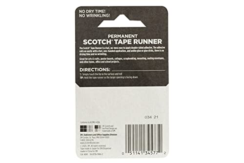 Scotch Double Sided Tape Runner, 0.27 in x 26 ft., Perfect for Holiday Crafts, Gifts, and DIY, 1-Pack - image 7