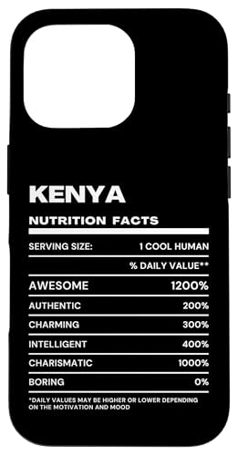 Kenya 栄養成分表示:名前おかしい スマホケース iPhone 16 Pro 用
