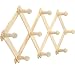 Expandable Wooden Peg Coat Rack