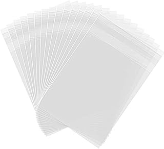 Aodaer 300 Pieces Self-adhesive Sealing Treat Bags Clear Cellophane Bags Cookie Bags Candy Bags OPP Plastic Treat Bags 3 x 4 Inches