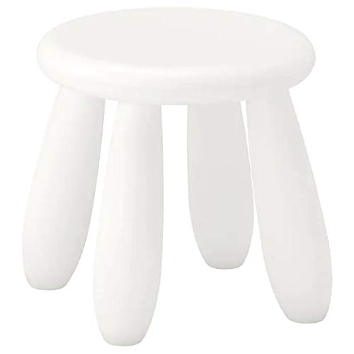 Image of Ikea Mammut Children's Stool, in /Outdoor, Seat Height: 30 cm (11 3 /4 inch) (White)
