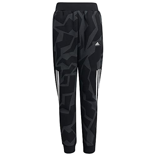 adidas Pantalon Fille en molleton respirant avec poches pour les entraînements de sport