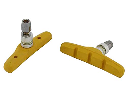 Alta Bike Brake Pads W/Nut, 70mm, Multiple Colors (Yellow)