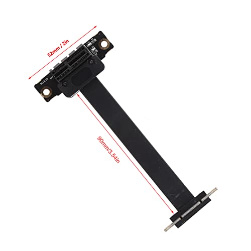 Cabo de Extensão, Design de Orientação Vertical Dupla de 90°, Adaptador de Rede PCI e 1X, Protetor d