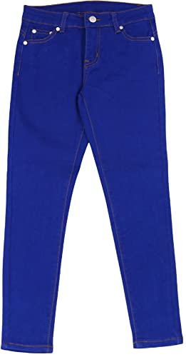 Image of ToBeInStyle Girl's Denim Easy Styling Classic Timeless Everyday Jeans Zip-Up Closure