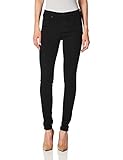 Celebrity Pink Jeans Women's Infinite Stretch Mid Rise Skinny Jean, Black Rinse, 9