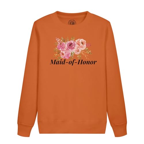 Sweatshirt enfant bouquet aquarelle cadeau pour petite demoiselle d'honneur
