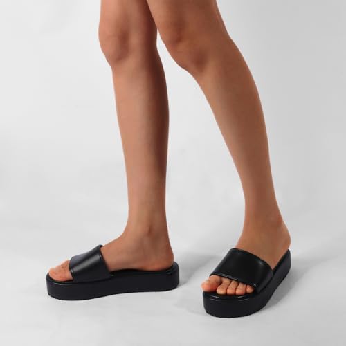 Image of Platform Sandals for Women Straw Raffia Sandals Women Cute Sandal Wedges for Beach Vacation Comfortable Espadrille Platform Shoes