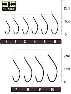 Owner No. 20240 OH White Fox (with Thread) Hook, White