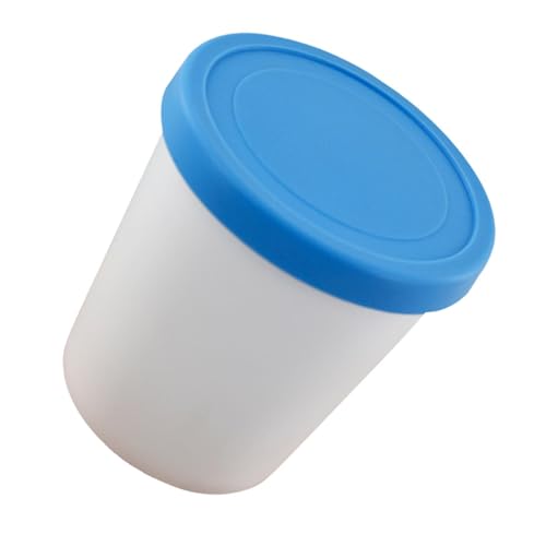 Generisch Recipiente para vasos – Recipiente a prueba de fugas para hacer tú mismo | Recipiente para congelador con tapa para crema yogur, 1 litro