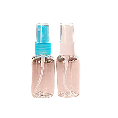 2 flaconi spray da 30 ml idratanti in plastica trasparente portatile per cosmetici